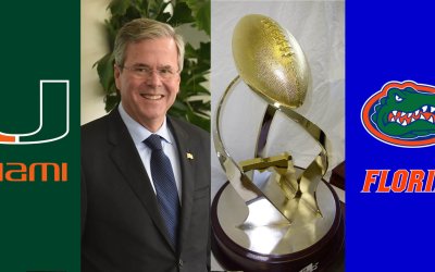 Interview: former Governor Jeb Bush talks Florida-Miami rivalry, Florida Cup trophy