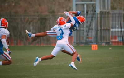 Videos: highlights from Gator football’s 2/24 practice