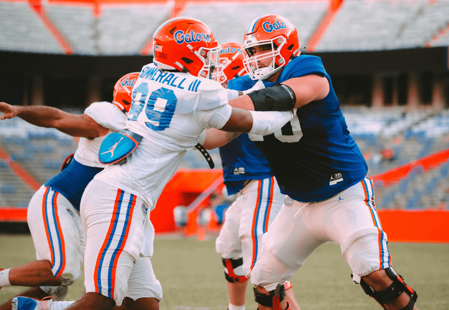 Videos highlights from Gator football's 3/16 spring practice (feat