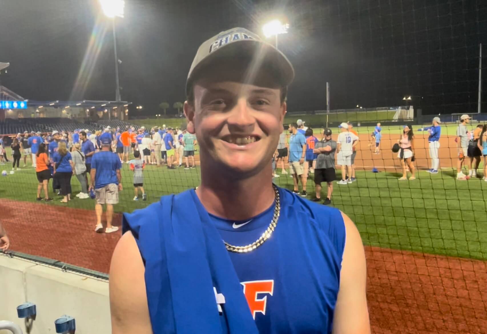 EXCLUSIVE VIDEO Gator baseball players and coaches react to reaching