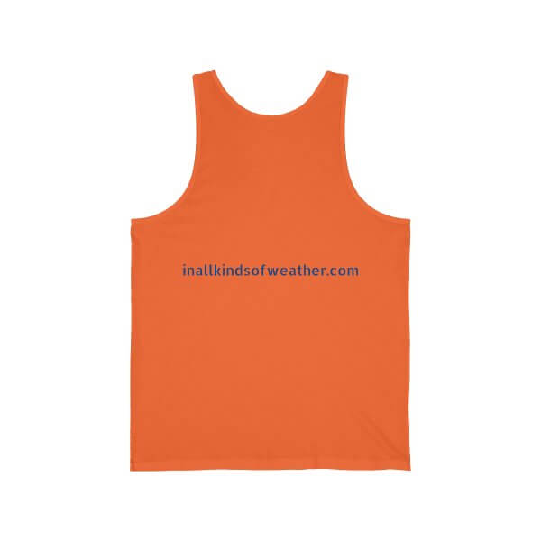 IAKOW Full Logo Unisex Jersey Tank Top- White, Orange, Blue, or Black - Image 4