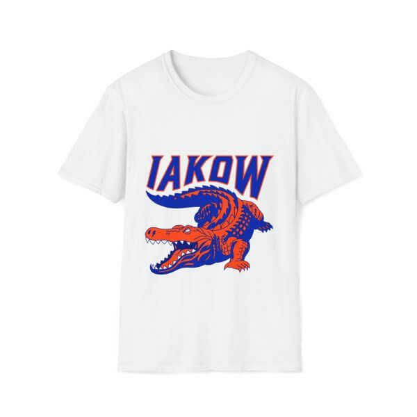 IAKOW Full Logo Unisex Softstyle T-Shirt- White, Blue or Black