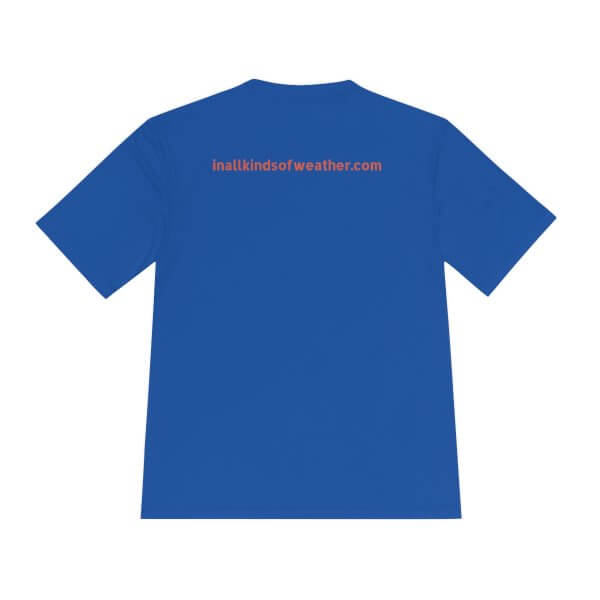 IAKOW Full Logo Unisex Sport Moisture Wicking Tee- White, Orange, or Blue - Image 14