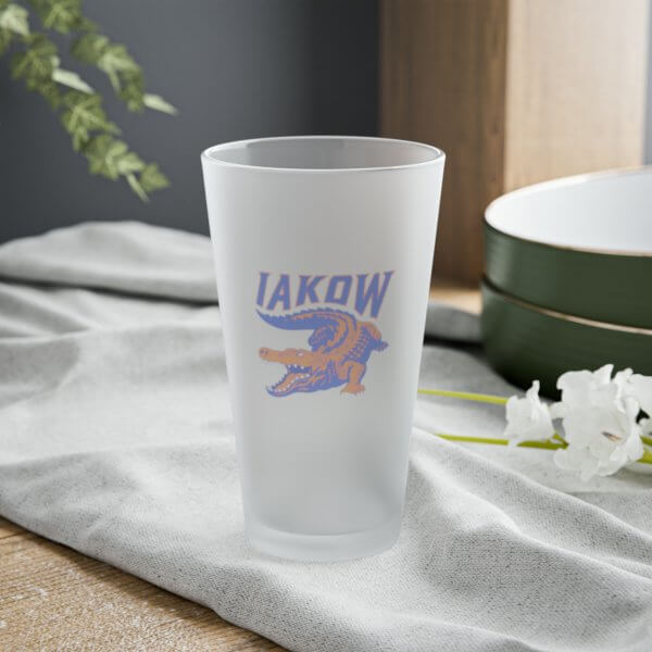 IAKOW Frosted Pint Glass, 16oz