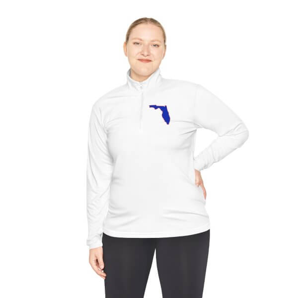 State of Florida Unisex Quarter-Zip Pullover- White, Blue or Black - Image 7