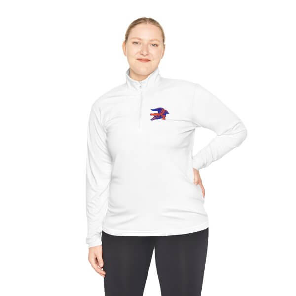 IAKOW Unisex Quarter-Zip Pullover- white, blue, or black - Image 4