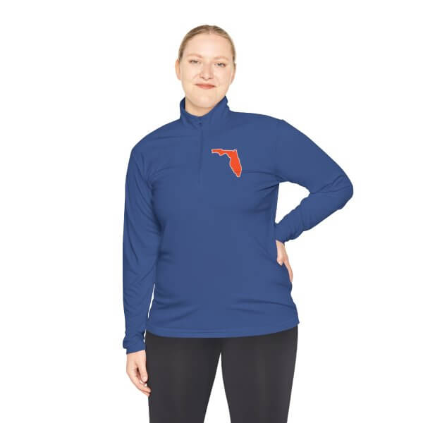 State of Florida Unisex Quarter-Zip Pullover- White, Blue or Black - Image 3