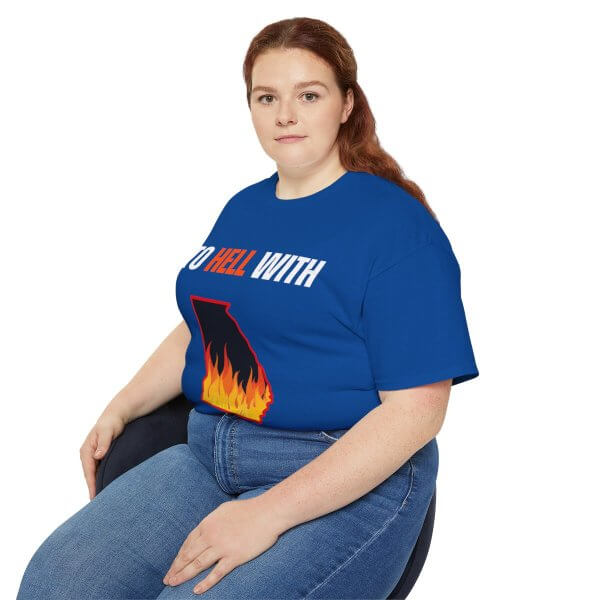 TO HELL WITH GEORGIA Unisex Ultra Cotton Tee - Image 11