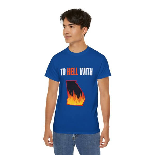 TO HELL WITH GEORGIA Unisex Ultra Cotton Tee - Image 7