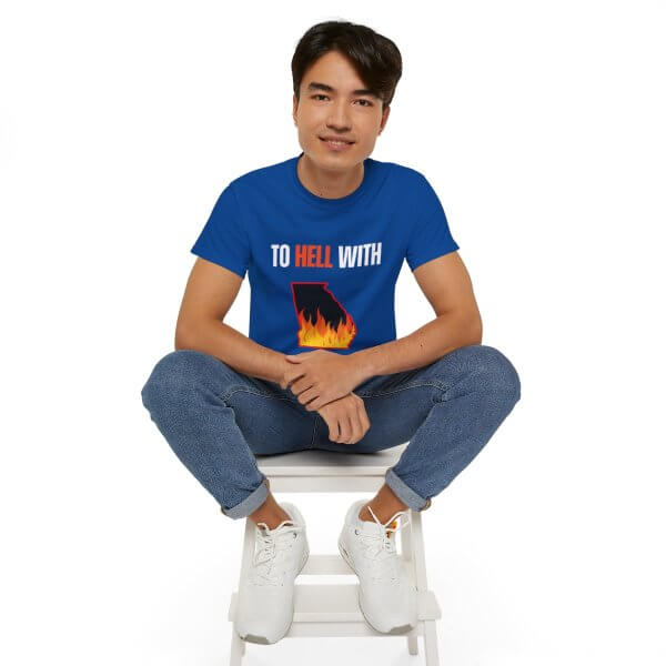 TO HELL WITH GEORGIA Unisex Ultra Cotton Tee - Image 9