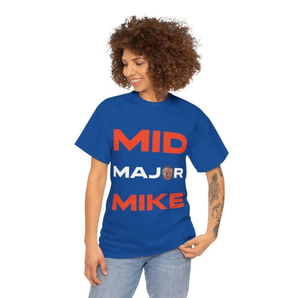 Mid Major Mike Unisex Heavy Cotton Tee - Image 11