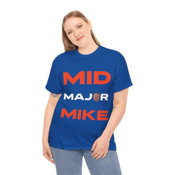 Mid Major Mike Unisex Heavy Cotton Tee - Image 12