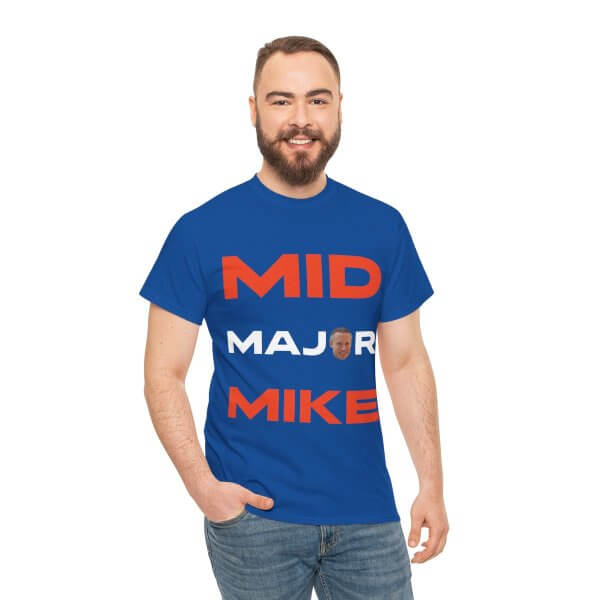 Mid Major Mike Unisex Heavy Cotton Tee - Image 13