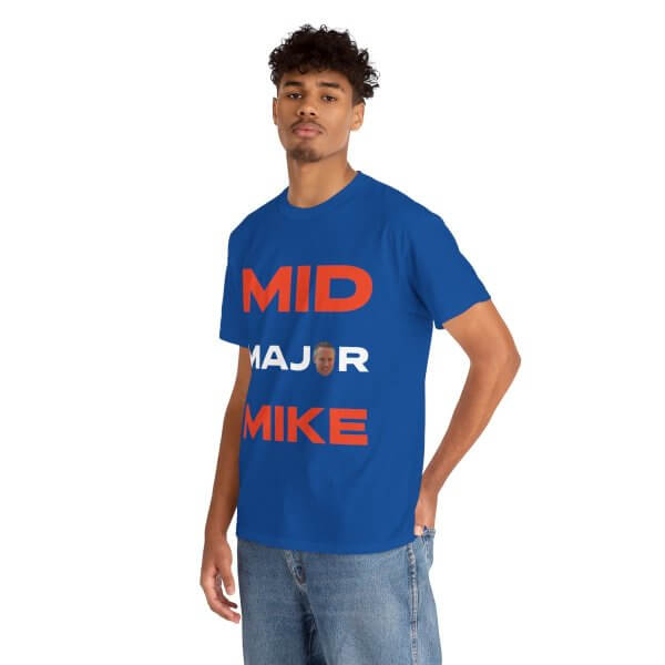 Mid Major Mike Unisex Heavy Cotton Tee - Image 14