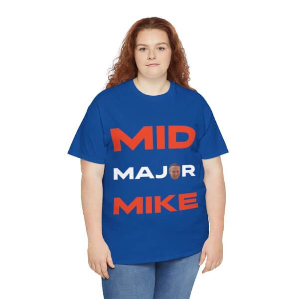 Mid Major Mike Unisex Heavy Cotton Tee - Image 15