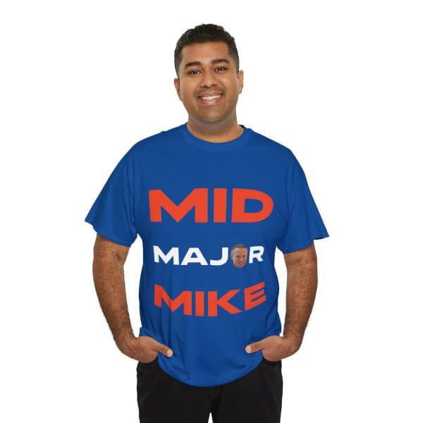 Mid Major Mike Unisex Heavy Cotton Tee - Image 17