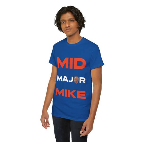 Mid Major Mike Unisex Heavy Cotton Tee - Image 19