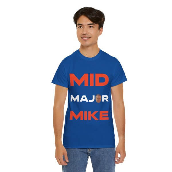 Mid Major Mike Unisex Heavy Cotton Tee - Image 21