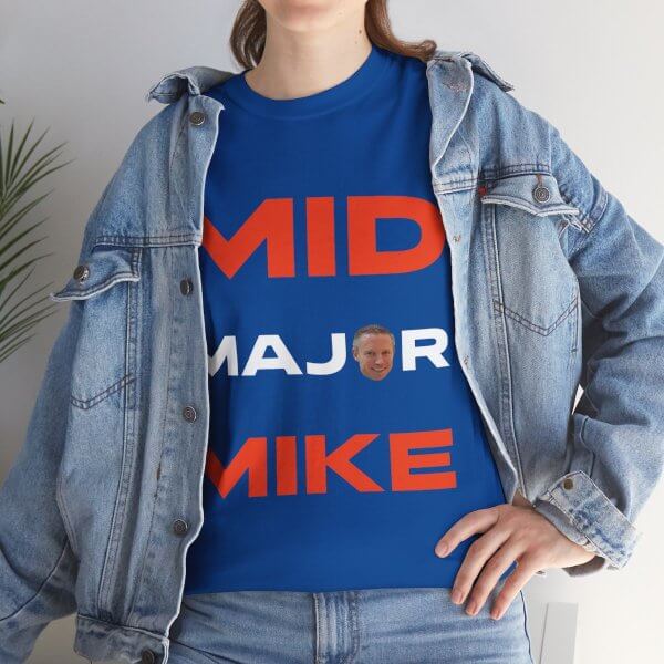 Mid Major Mike Unisex Heavy Cotton Tee - Image 23