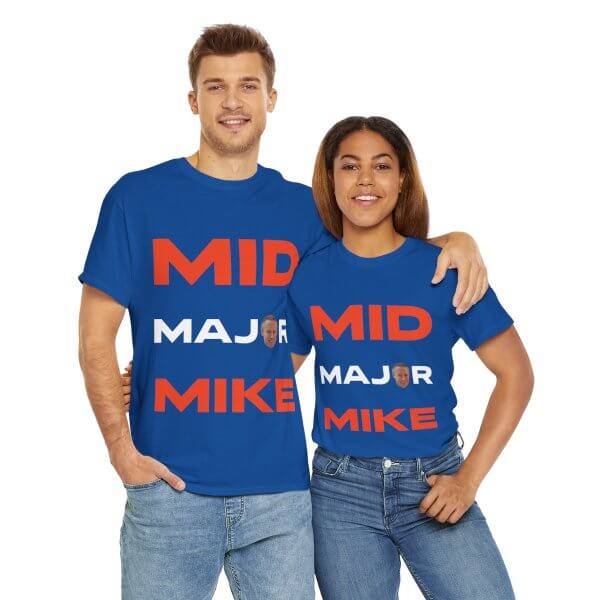 Mid Major Mike Unisex Heavy Cotton Tee - Image 24