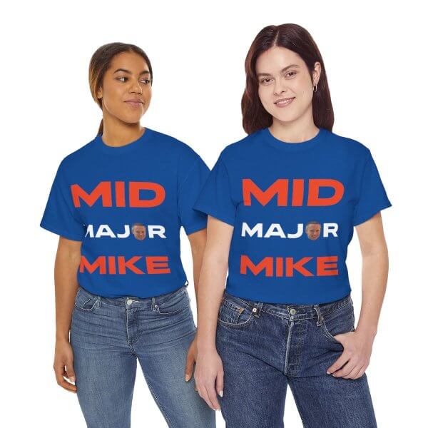 Mid Major Mike Unisex Heavy Cotton Tee - Image 25