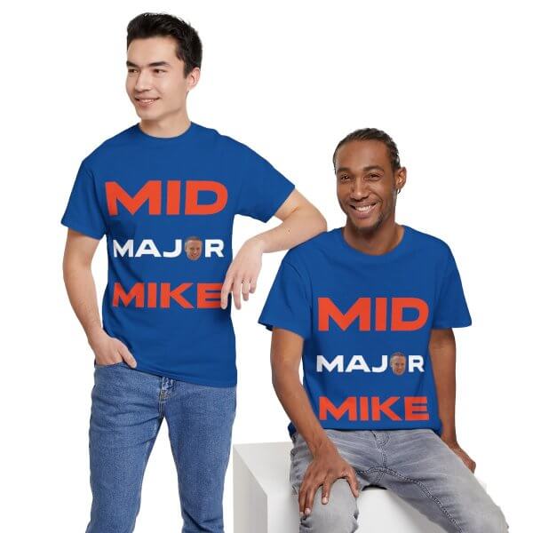 Mid Major Mike Unisex Heavy Cotton Tee - Image 26